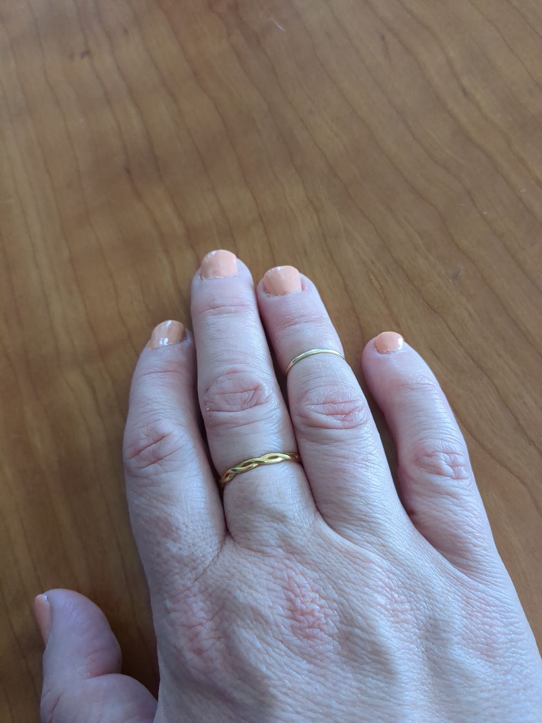 Customer photo review of Braided Ring - Gold