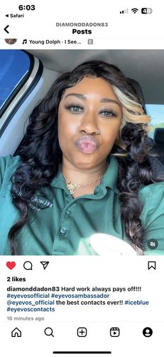 Customer photo review of Megan Fox Contact Lenses(12 months of use)