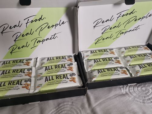 Customer photo review of Cashew Cookie Dough Protein Bar