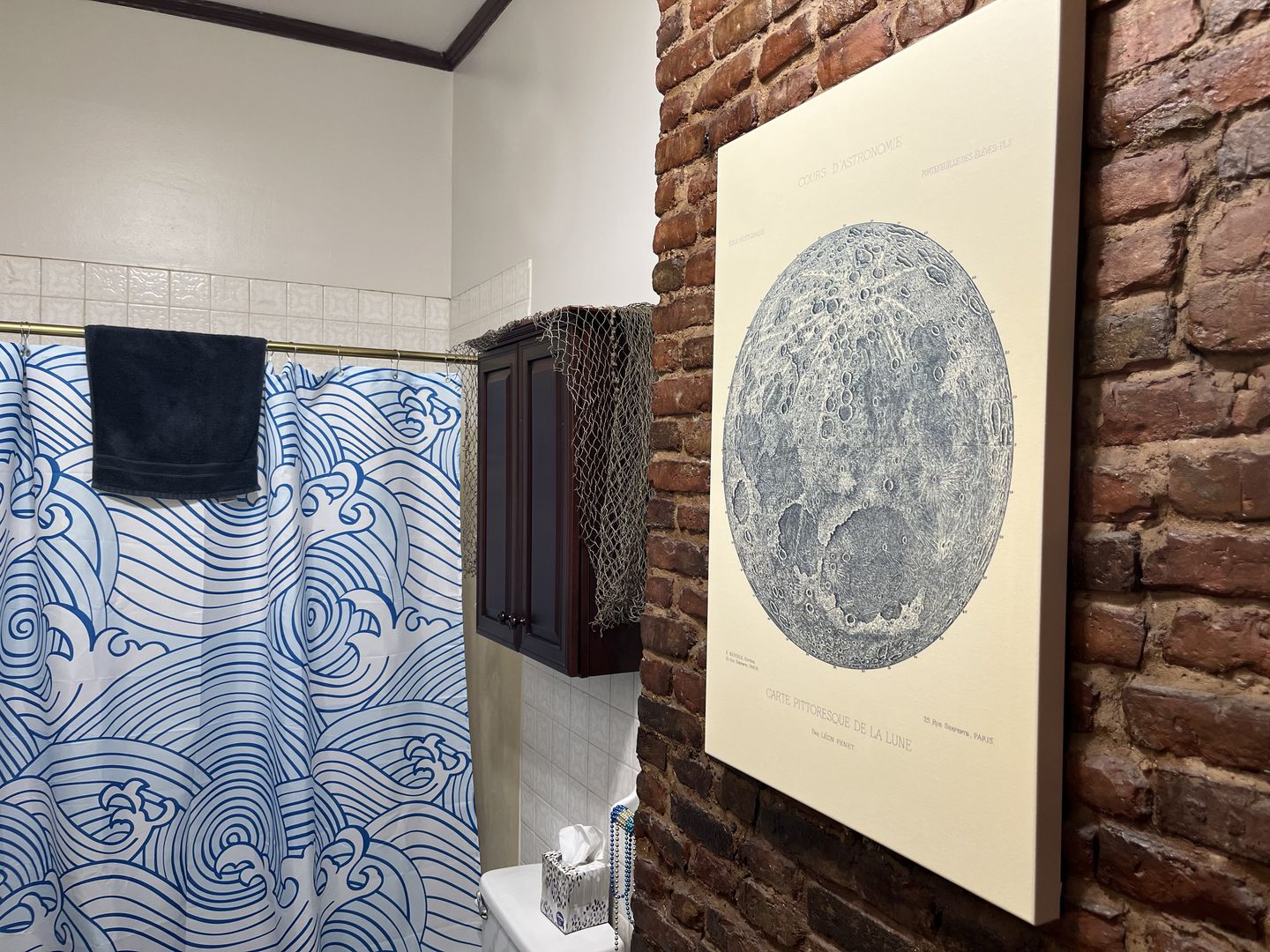 Customer photo review of Old Moon Illustration, 1888 by Leon Fenet - French Lunar Chart Lithograph