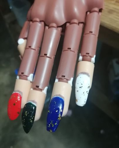 Customer photo review of Gel Efecto Hoja Oro 24K 15 ml Fantasy Nails