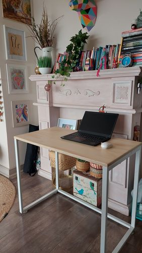 Customer photo review of Escritorio 90 | Mima Blanco