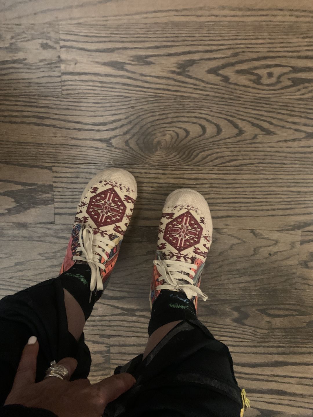 Customer photo review of Breathable Linen Woven Loafers