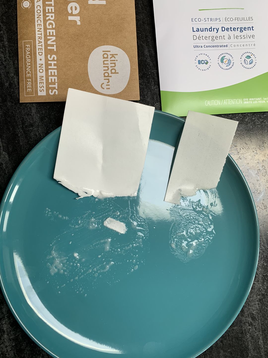 Customer photo review of Laundry Soap Sheets (Travel Pack) - Fragrance Free (6 Sheets/Loads)