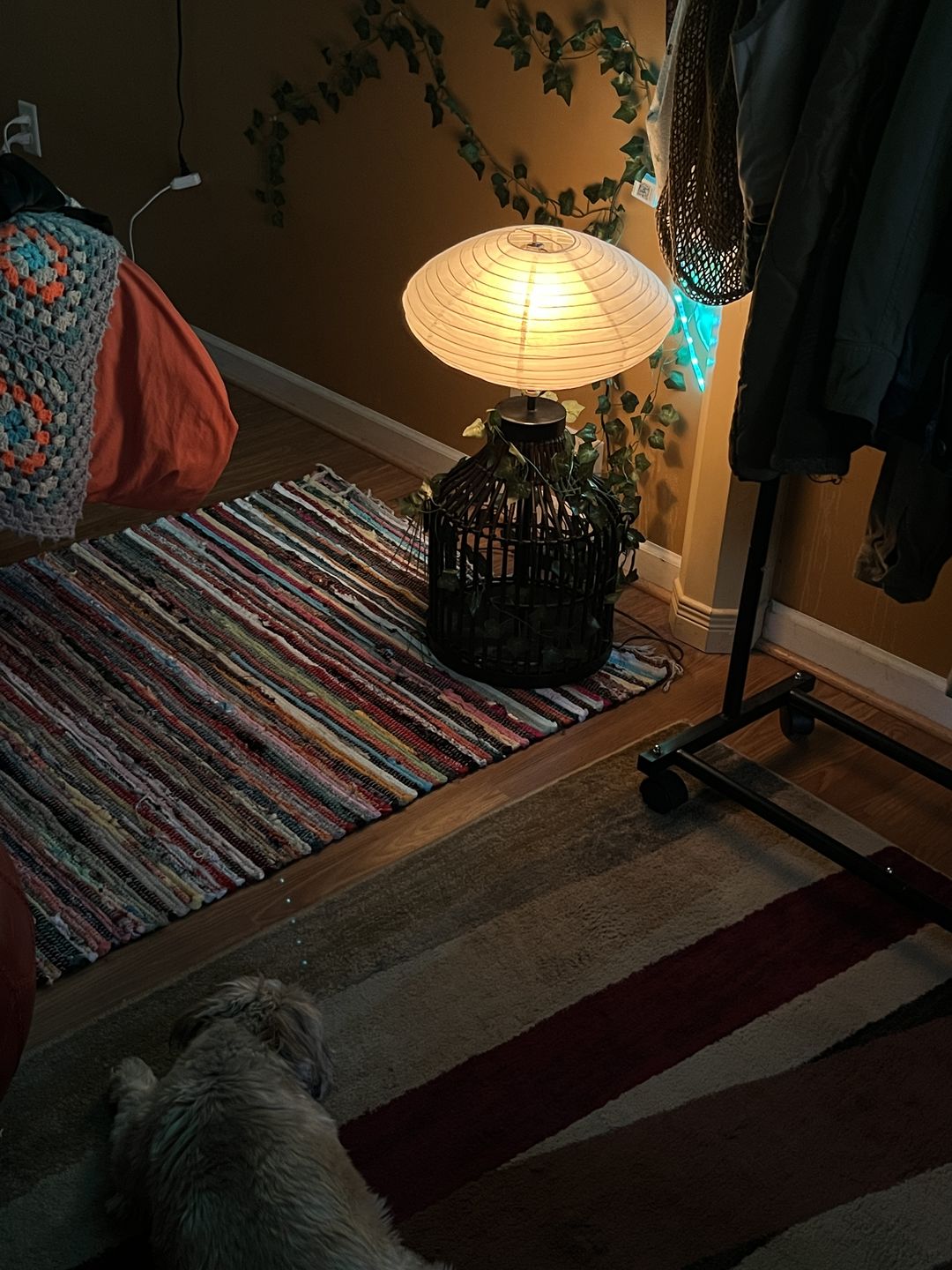 Customer photo review of 16" Beige Saturn Paper Lantern