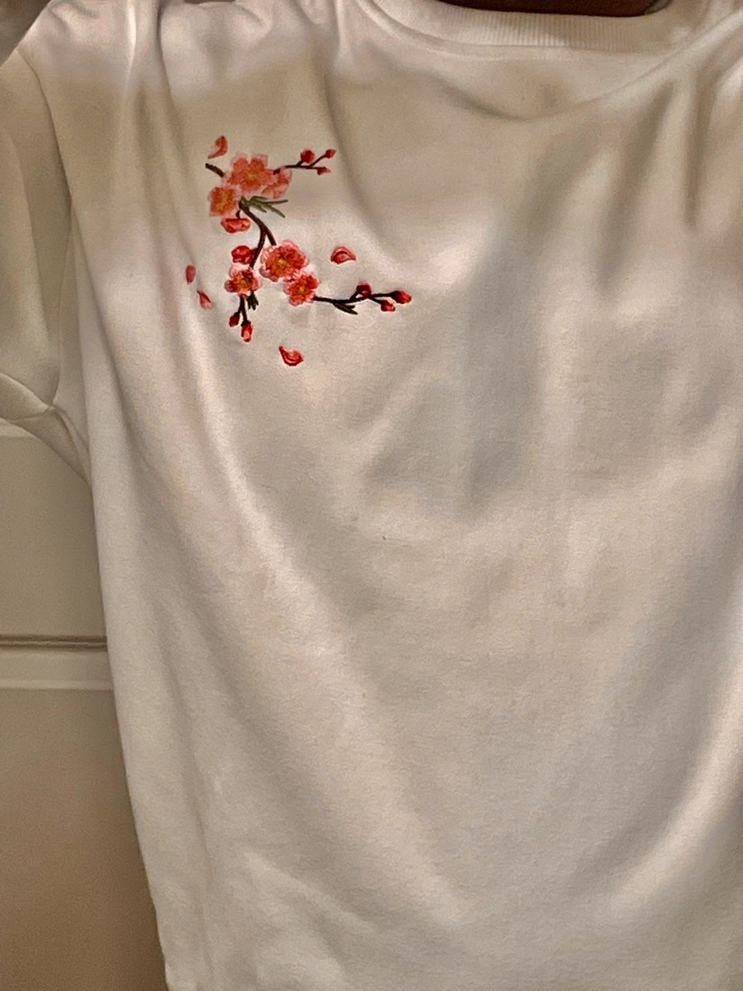 Customer photo review of Sakura Embroidered Sweatshirt