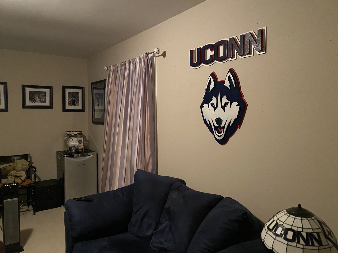 Customer photo review of Connecticut Huskies "UCONN"  3D Vintage Metal Wall Art