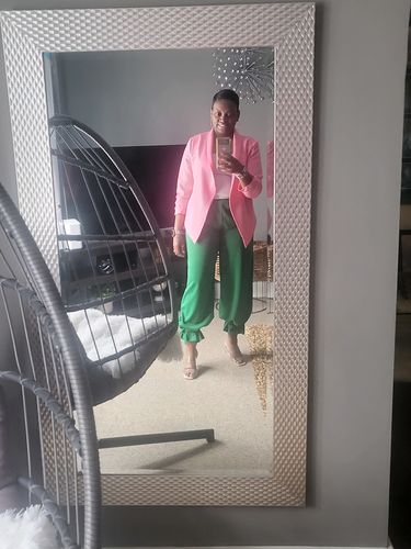 Customer photo review of Polish Up Blazer Jacket (Pink)
