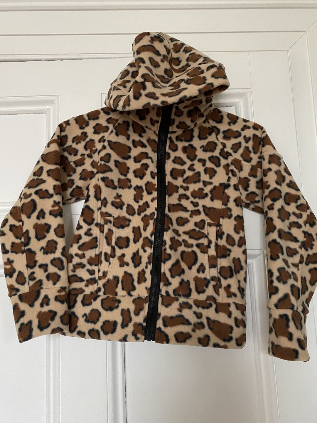 Customer photo review of Brown Leopard Anti Pill Polar Fleece Fabric