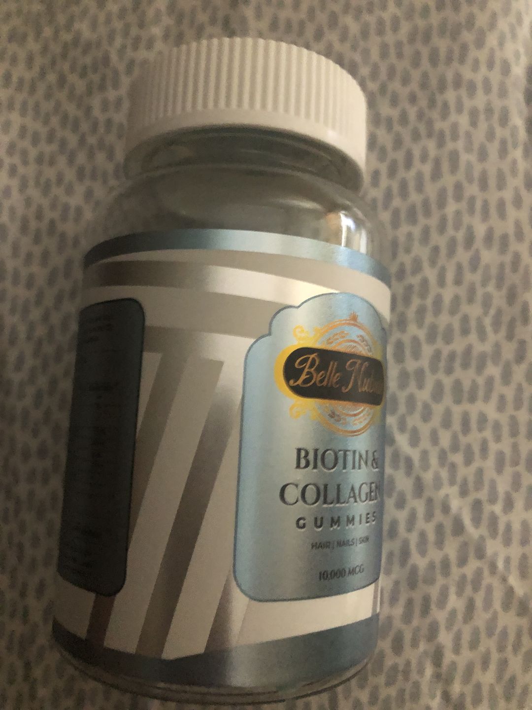 Customer photo review of Biotin & Collagen Gummies (for hair nail skin and stretch marks)