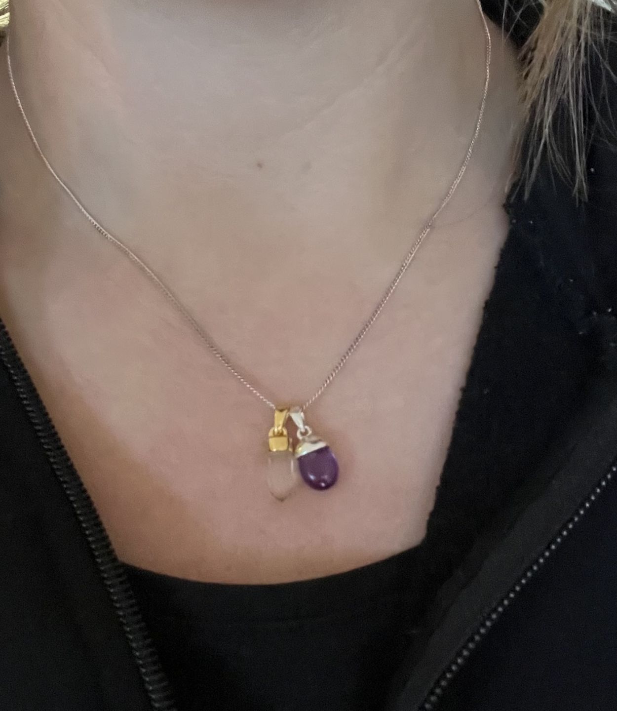 Customer photo review of Berlock Trumlad Ametist Silver