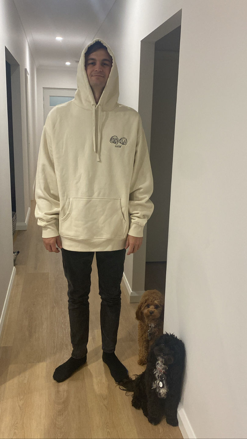 Customer photo review of CUSTOM HEAVYWEIGHT PET JUMPER | HOODIE