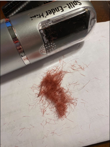 Customer photo review of Split Ender Mini - Portable Tool For Split Ends, $10 OFF With Coupon Code: NOSPLITENDS