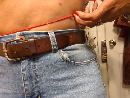 Customer photo review of Bliss Tie On Waist Beads