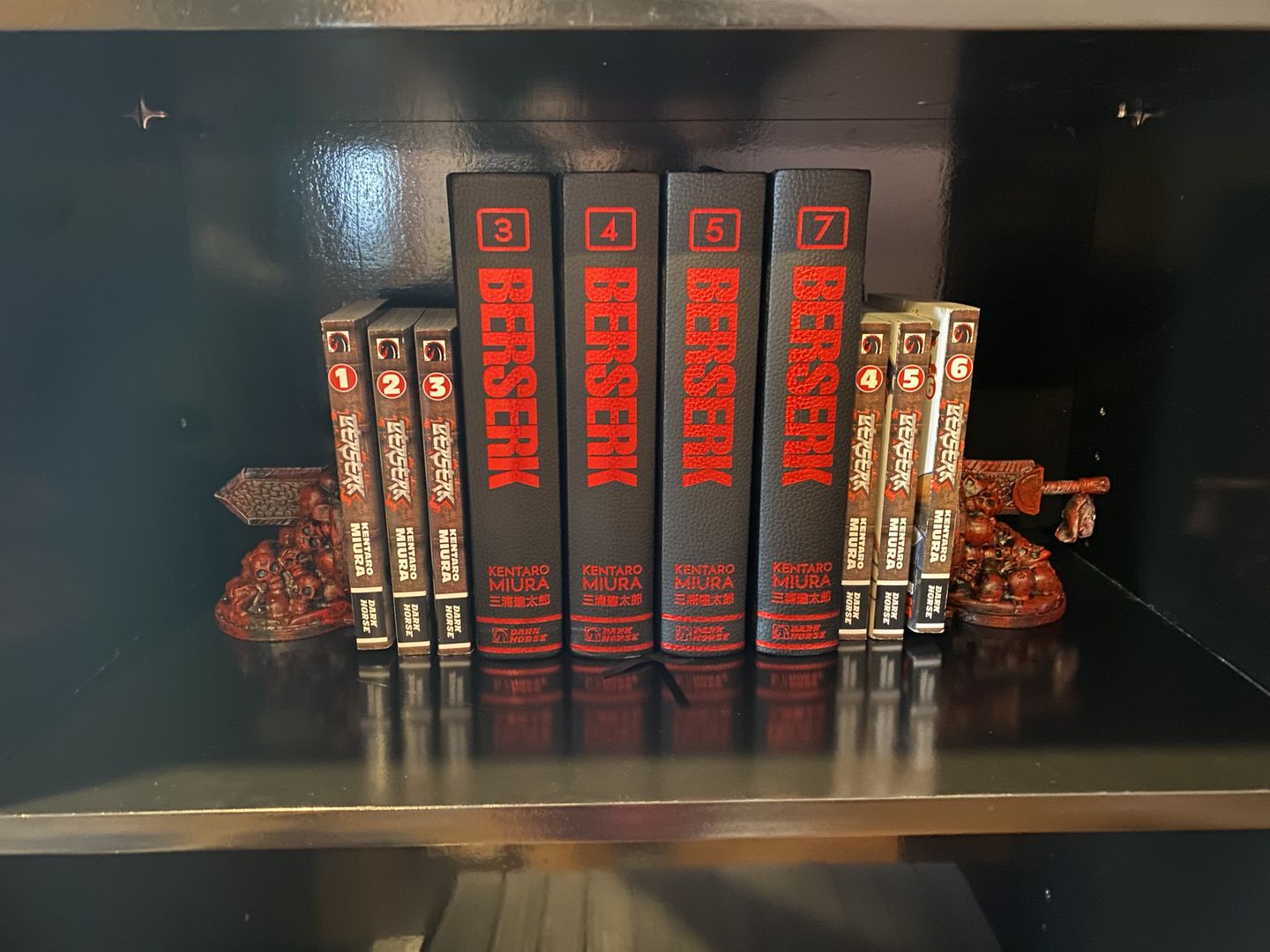 Customer photo review of BERSERK SACRIFICE BOOKENDS