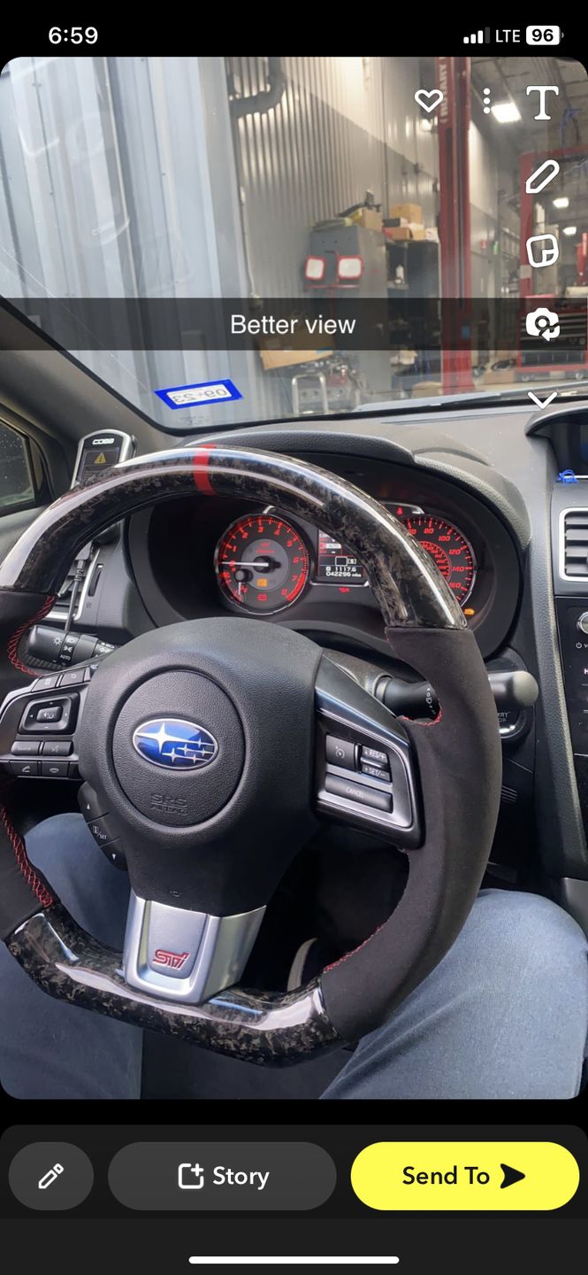 Customer photo review of 2015-21 Carbon D-Shape Steering Wheel