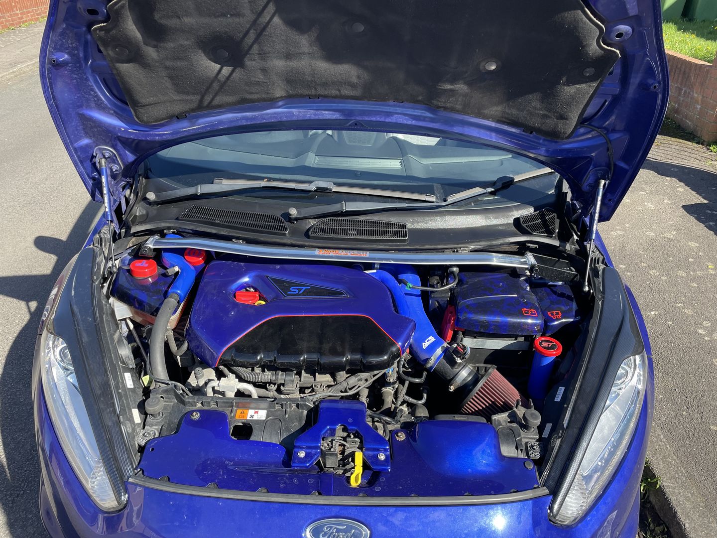 Customer photo review of Proform Engine Bay Slam Panel Covers (Painted/Hydrodipped) - MK7.5 Fiesta inc ST180