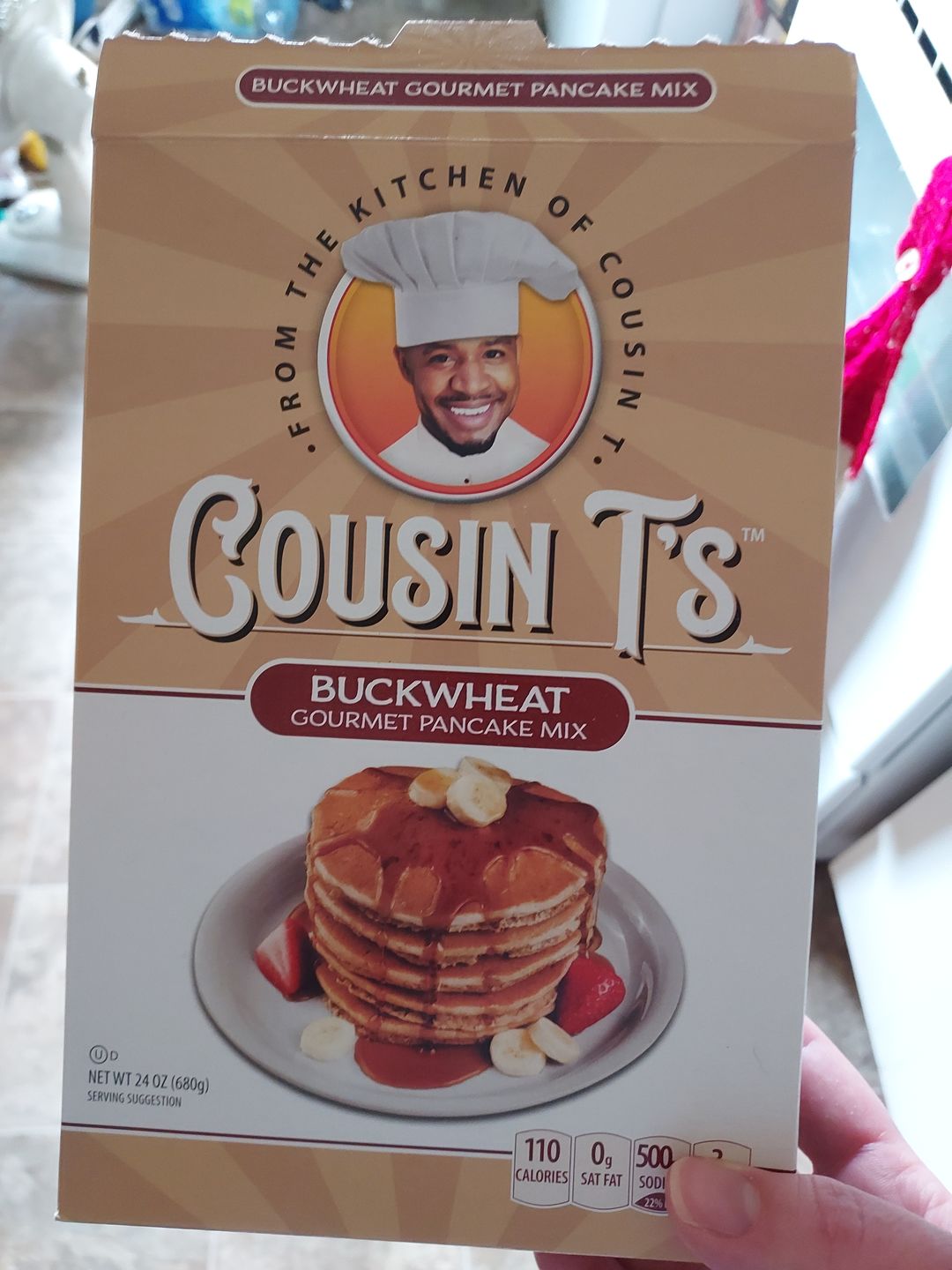 Customer photo review of Cousin T's Buckwheat Gourmet Pancake Mix (2 Pack)