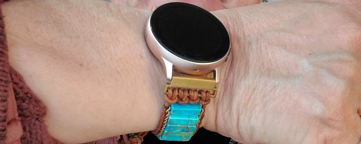 Customer photo review of Native Turquoise Protection Apple Watch Strap