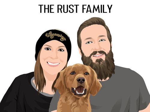 Customer photo review of Custom Fur-mily Portrait