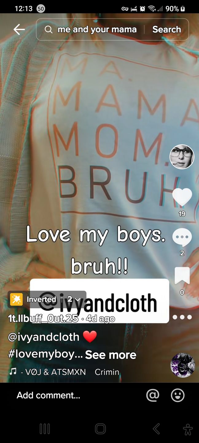 Customer photo review of Ma Mama Mom Bruh