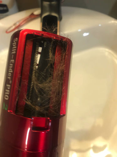 Customer photo review of Hair Trimmer for Split Ends - $10 OFF Coupon Code: NOSPLITENDS