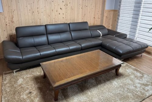 Customer photo review of BOBBY - Sofa góc da 4 chỗ