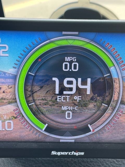 Customer photo review of Pentastar 3.6 180 deg Thermostat