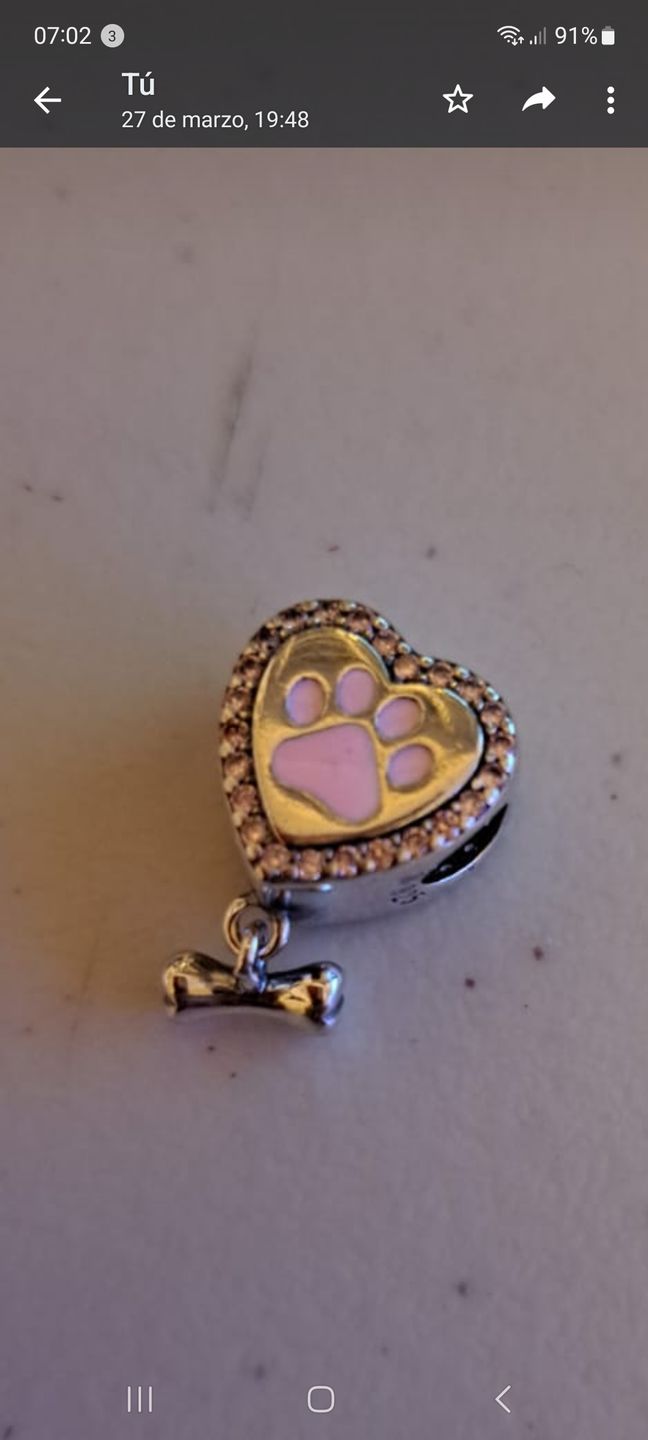 Customer photo review of Charm Letras del Alfabeto Elegantes
