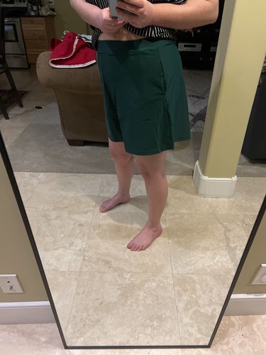 Customer photo review of salty shorts