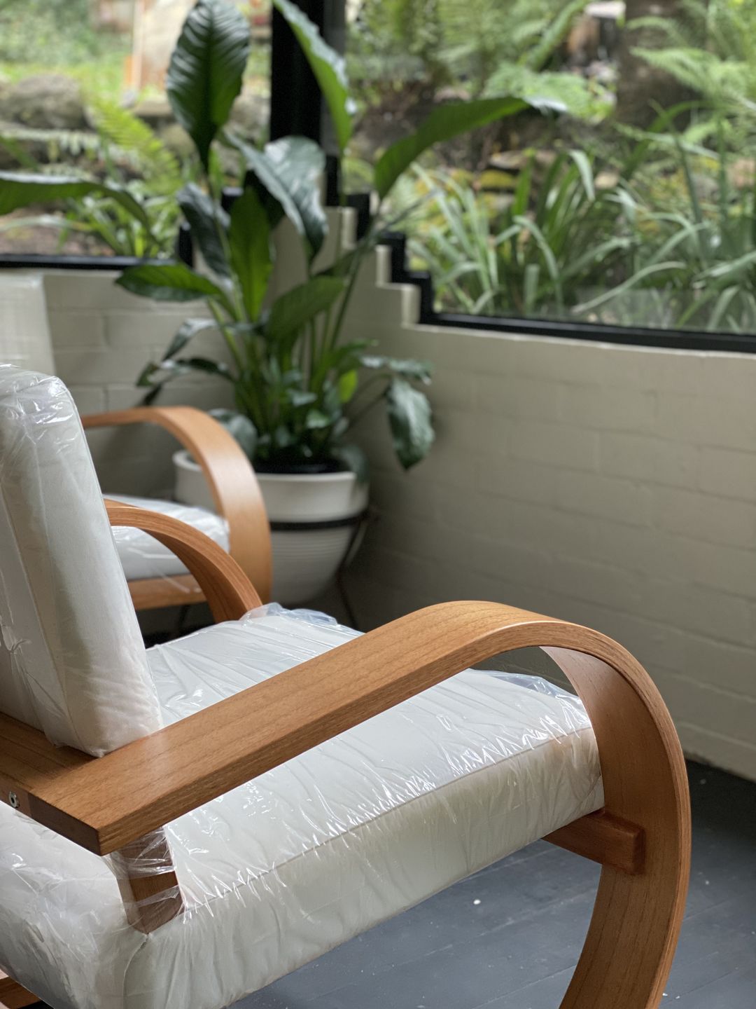 Customer photo review of French Modernist Armchair | Soft White