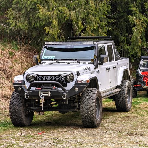 Customer photo review of Shark Grille - White & Black for 18-23 Jeep Wrangler JL & Gladiator JT