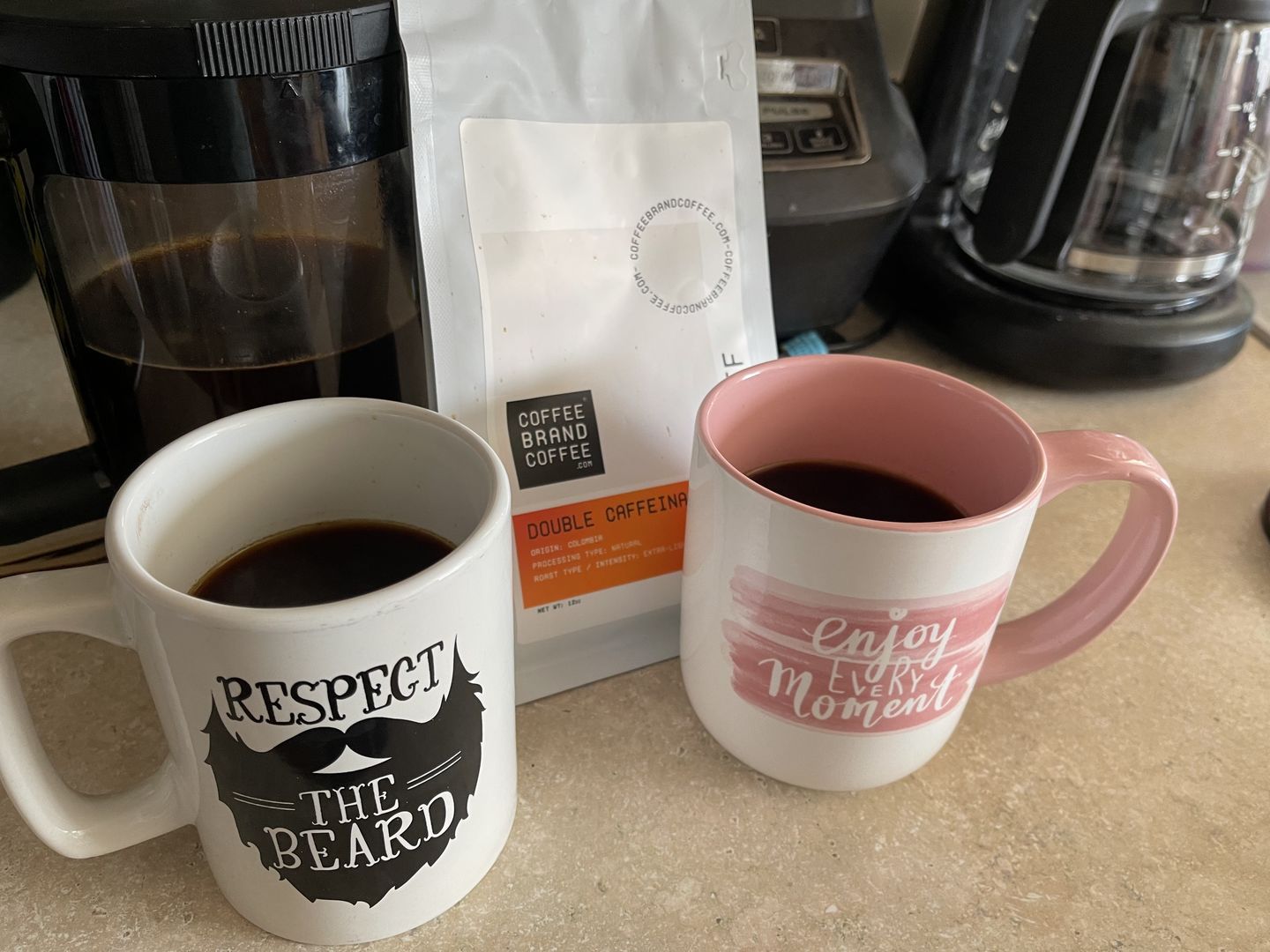 Customer photo review of Double Caffeinated Coffee - High Caffeine Coffee