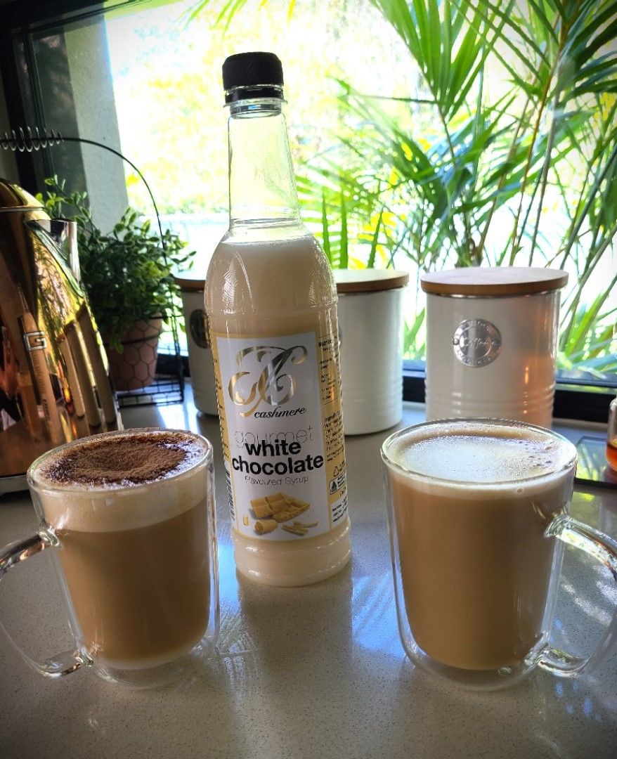 Customer photo review of White Chocolate Coffee Syrup