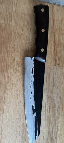Customer photo review of Handgeschmiedetes Kochmesser - Carbonwood