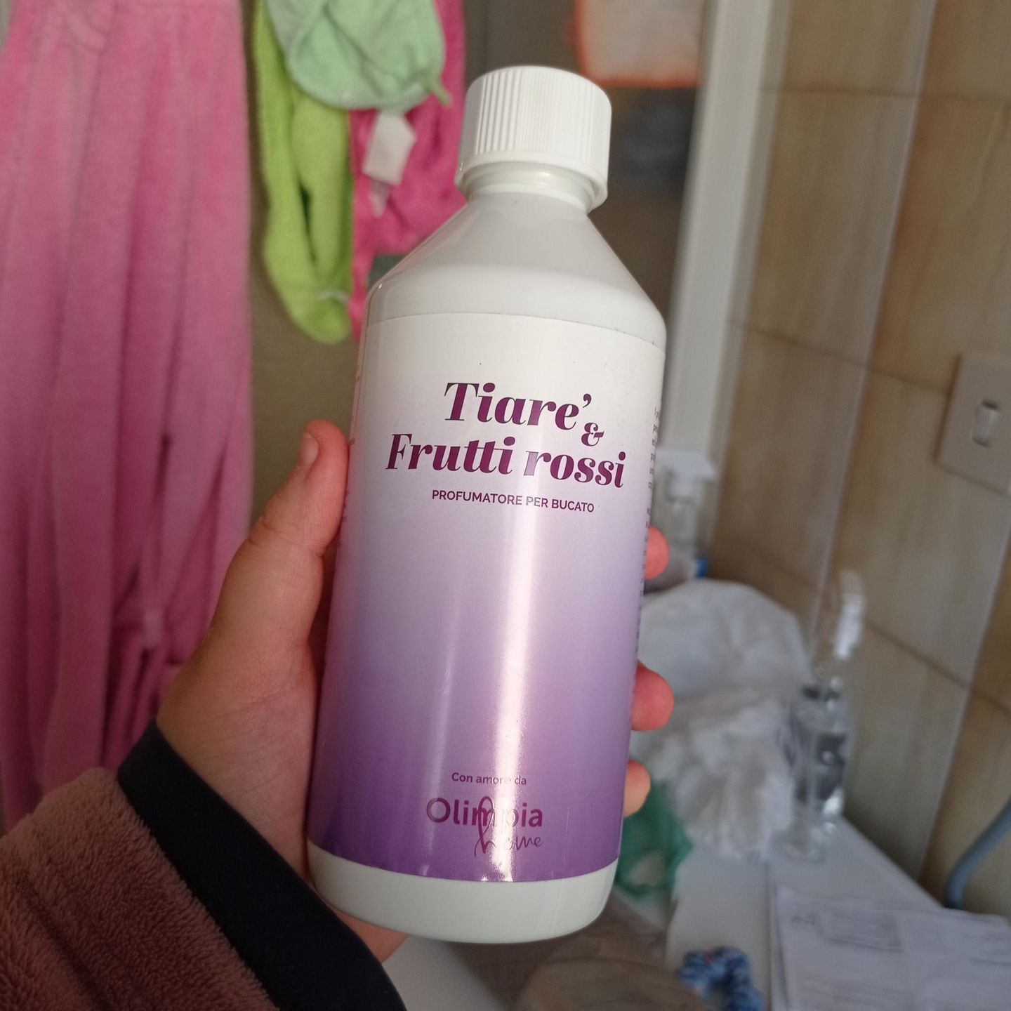 Customer photo review of Tiarè & Frutti Rossi profumatore per bucato OH Fragrance