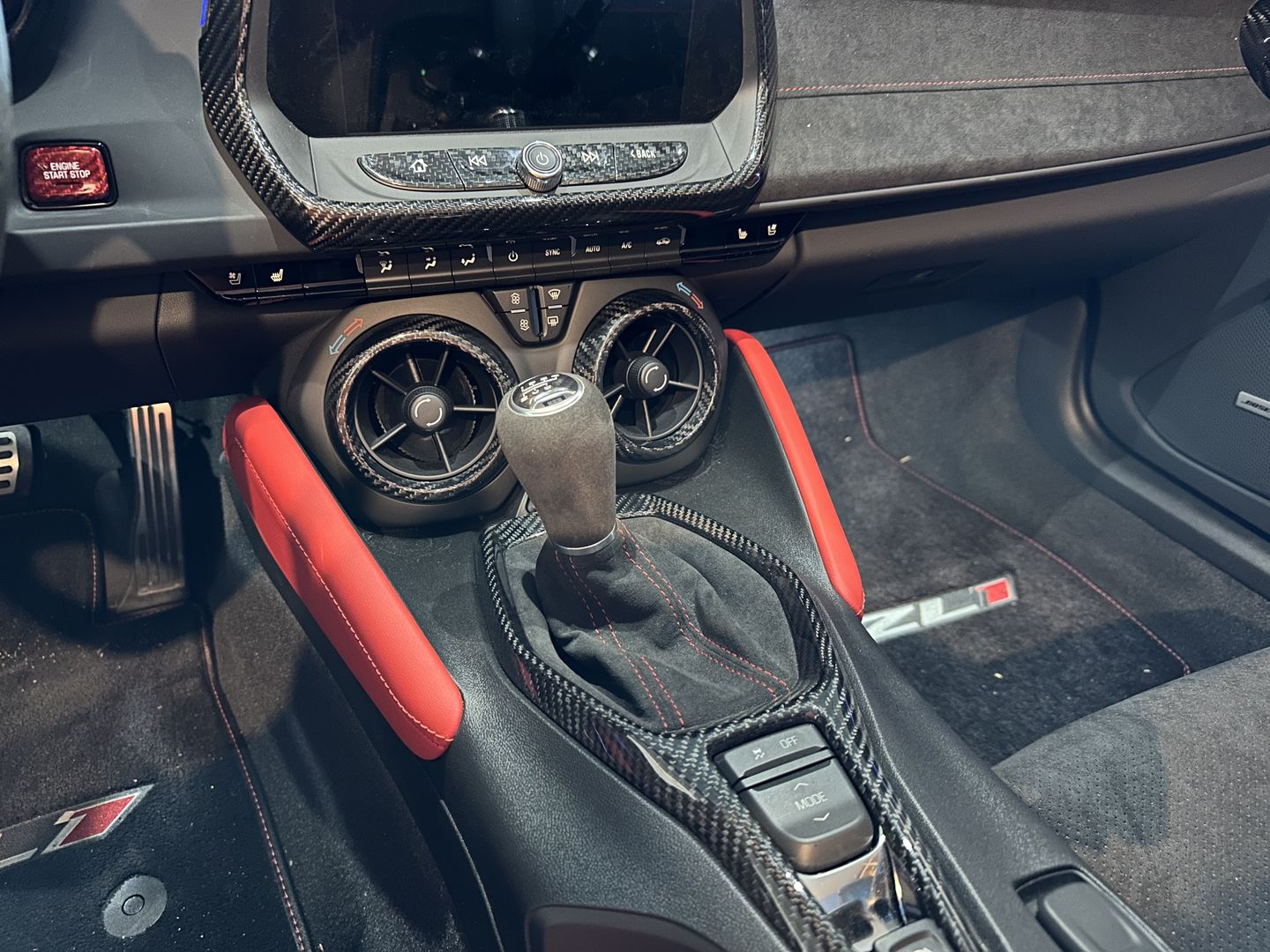 Customer photo review of [Set] Carbon Fiber Center Console AC Vent Covers For 2016-2023 Chevy Camaro
