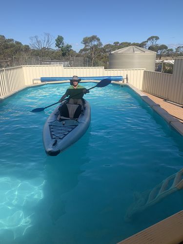 Ceri J. review of Aquaglide Chelan Tandem 155 DS Tandem 2-3 Person Drop-Stitch Inflatable Kayak Package image 1 out of 1