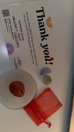 Customer photo review of Mini Selenite (Satin Spar) Bowl
