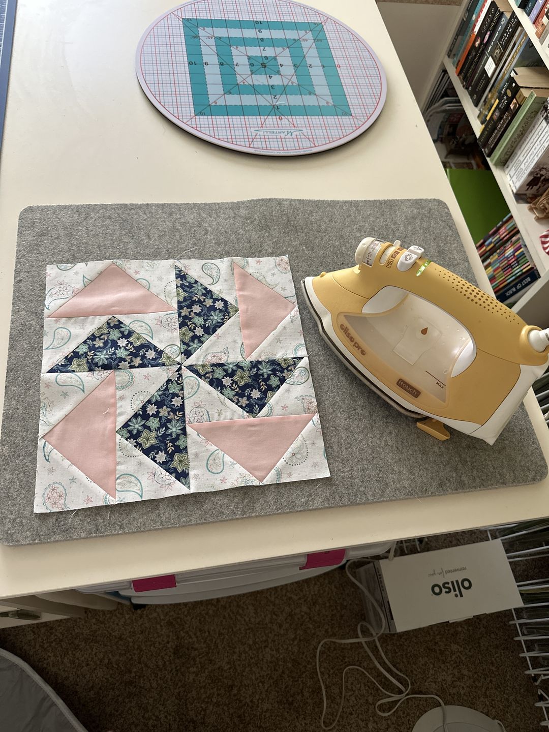 Customer photo review of Wool Ironing Mat