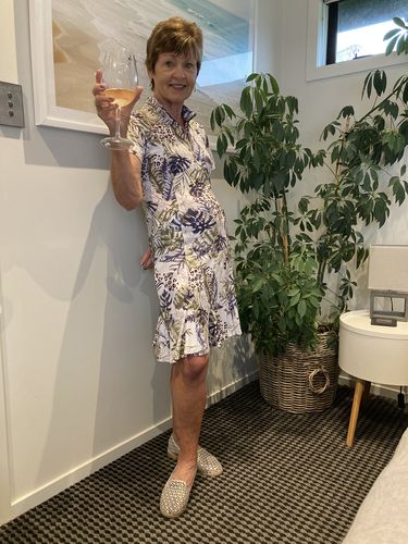 Customer photo review of Birdee Sport New Cool Short Sleeve Dress in Tahiti