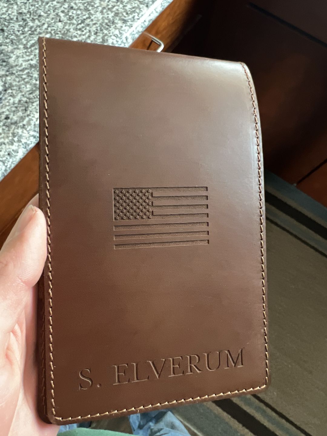 Customer photo review of Yardage Book Cover