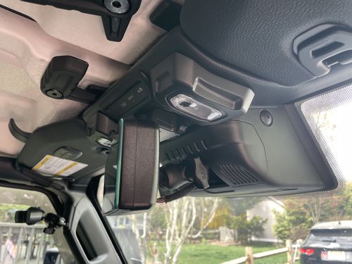 Customer photo review of JL/JLU Rearview Mirror Delete