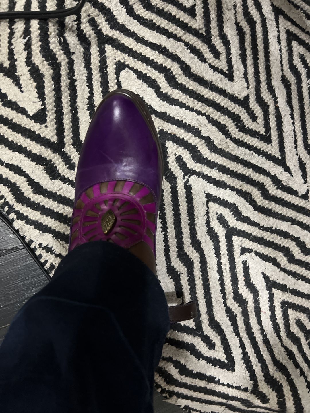 Customer photo review of Retro Leather Grace Adjustable Belt Pumps