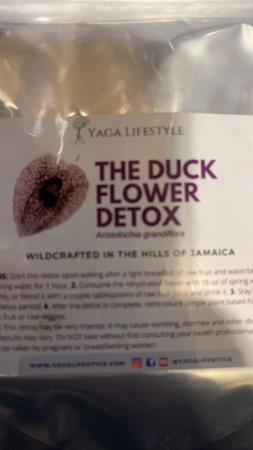 Customer photo review of Duck Flower Detox - Flor de Pato, Palo Guaco, Dr Sebi Approved Alkaline Herbal Cleanse