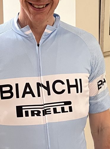 Customer photo review of Bianchi Pirelli Retro Short sleeves Jersey