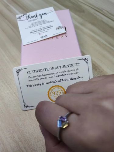 Customer photo review of 3-6 BAGUETTE BIRTHSTONES RING