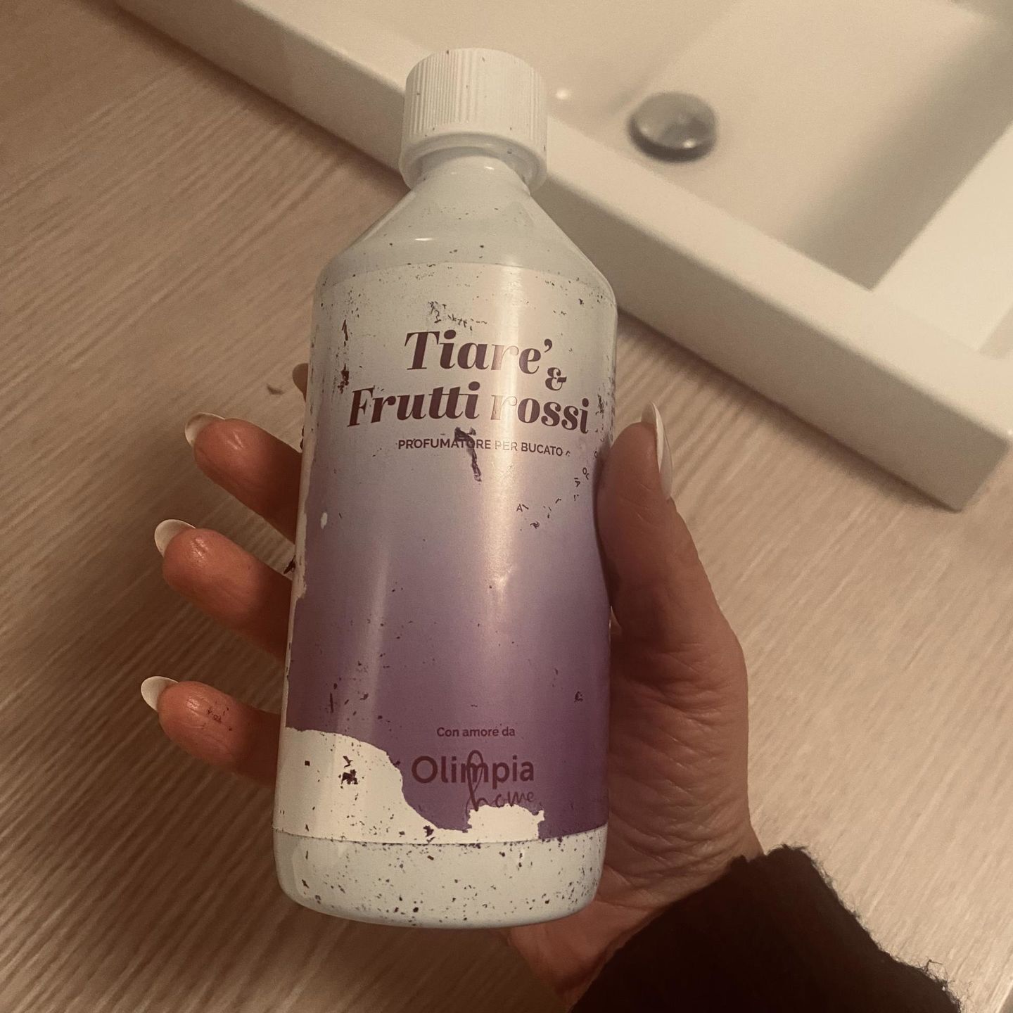 Customer photo review of Tiarè & Frutti Rossi profumatore per bucato OH Fragrance
