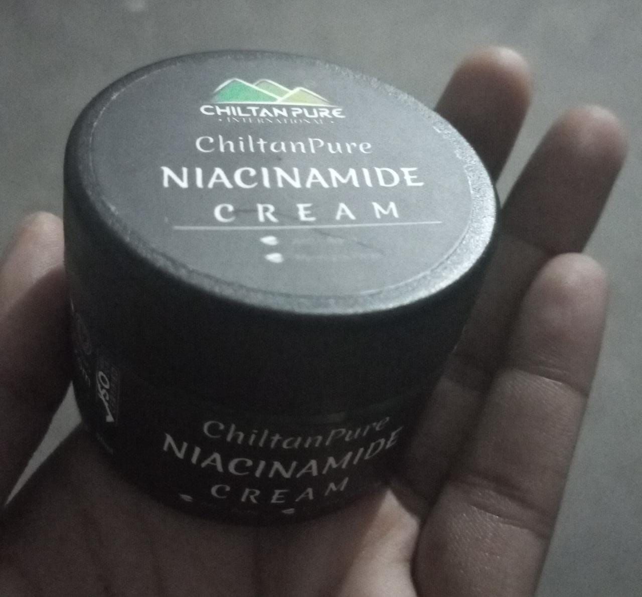 Customer photo review of Niacinamide Cream – Minimize Pores, Reduce Dark Spots, Fades Hyperpigmentation & Keeps the Skin Firm & Healthy