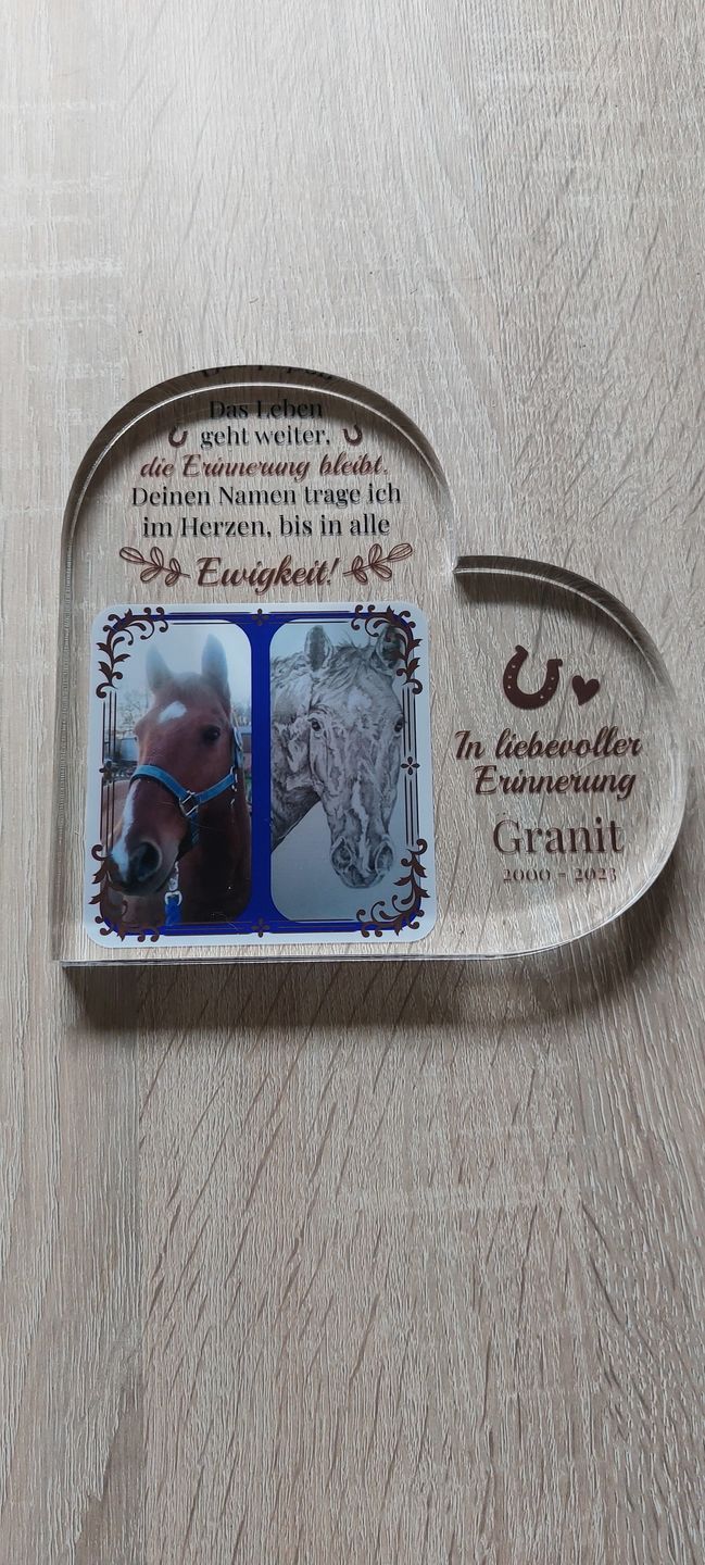 Customer photo review of Die Erinnerung bleibt - Individuelles Glasherz